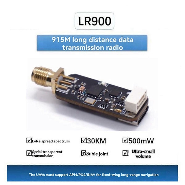 890-915MAHZ LoRa Telemetriradio för //PX4 LR900-A