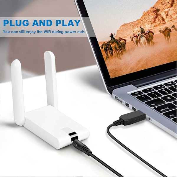 USB Boost-kabel 5V Steg Upp Till 9V 12V Omvandlare 1A Steg-Upp