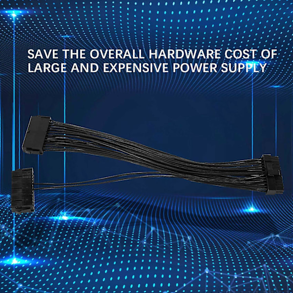 Strömförsörjningssplitter, Dubbel 24-Pin Mining Adapter 12 Tum (30CM)