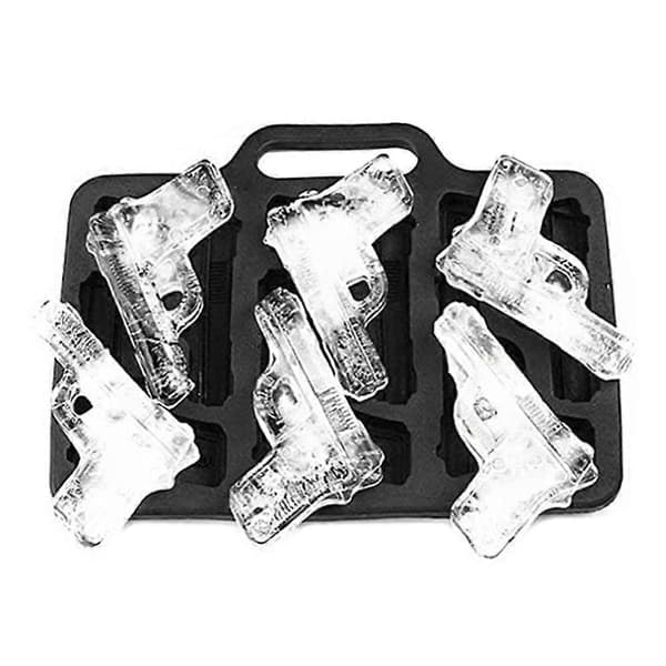 DIY Ispistolformad Isform Bricka Dryckestillbehör Säkerhet Mjuk Silikonform för Chokladgelé