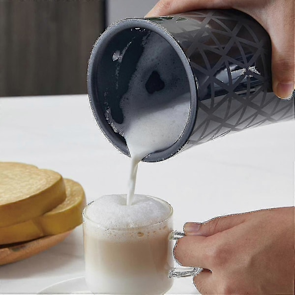 Elektrisk mjölkskummare kompatibel med Latte Kaffe Värmare EU-kontakt