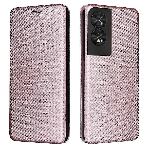 Tcl 40 Nxtpaper -nahkakotelo, jossa korttipaikat, puhelinkotelo magneettisella sulkimella Pink gold