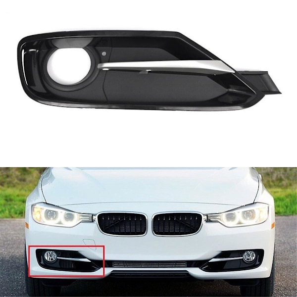 Bil Främre Höger Sida Stötfångare Dimljus Grill Trim Skydd för 3-serie F30 F31 2012-2015 51117293106