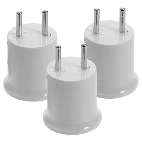 3 stk. Lyspære Sokkel Til Plugg Adapter E27/E26 Lyspære Sokkel Adapter EU Plugg