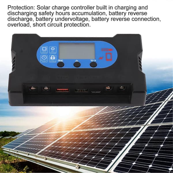 Solar Control Dubbel USB Typ C DC Snabbladdning Solar Laddnings- och Urladdningskontroller Solpanelkontroller 200A