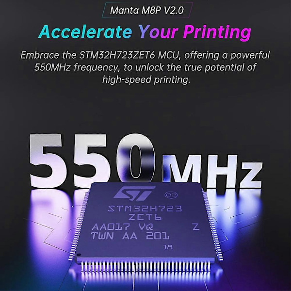 Manta M8P V2.0 Moderkort STM32H723ZE 32bit för Klipper för Voron V0 3 3D-skrivarkontrollkort