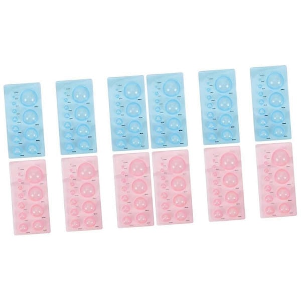 12 st Pappersformare Pappersquillingform DIY Hantverksverktyg Plast Quillingform Quillingverktyg Pappersrullningsform
