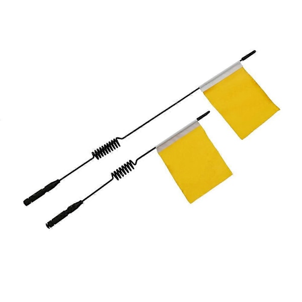 2 st 190 290 mm Dekorativ metallantenn och flagga för 1/10 RC Crawler Car Axial SCX10 90046 TRX4 D90,3