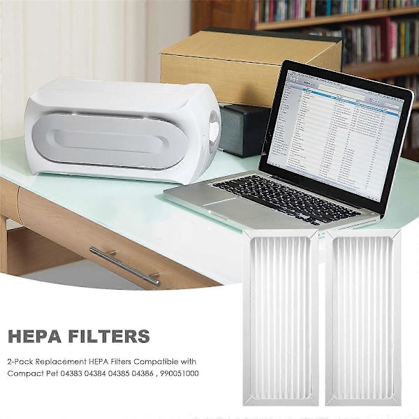 2-pack HEPA-filter kompatibla med TrueAir Compact