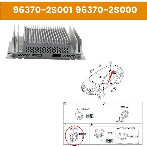 Bilförstärkarenhet Extern Förstärkare Assy 963702S000 för IX35