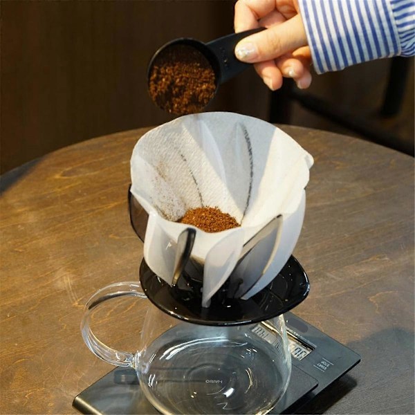 VDSU-02-B&W Dripper SUIREN 02 1-4 Koppar Kaffe Hand Dropp Vit Röd Blå