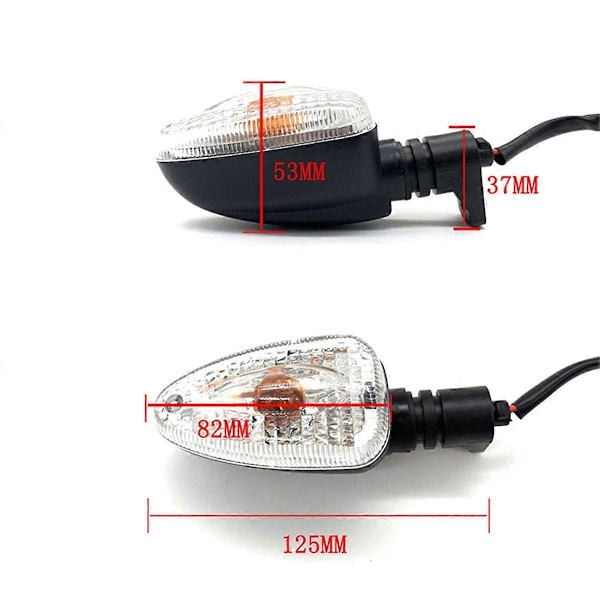 Motorcykel Blinkers Lampa för Motorcykel Indikator Lampa A