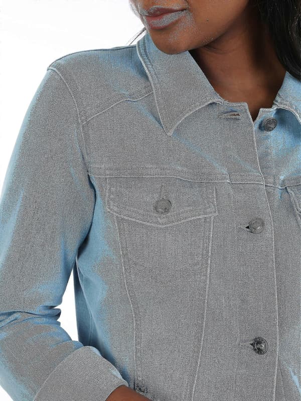 Denimjakker til kvinder light blue M