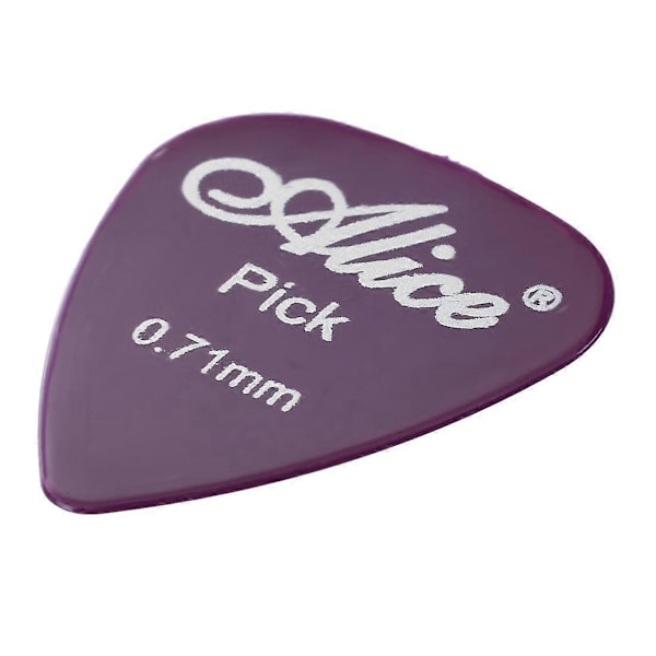 20 st 0,71 mm Släta Nylon Medium Plektrum för El-/Akustisk Gitarr