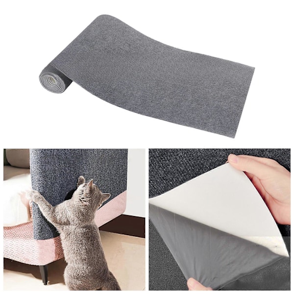 Lattiapäällysteen pehmuste, itseliimautuva, yksinkertainen asennus, konepestävä, naarmuuntumaton, tee-se-itse-tikapuumatto, tyyny, raapimislauta Dark Gray M