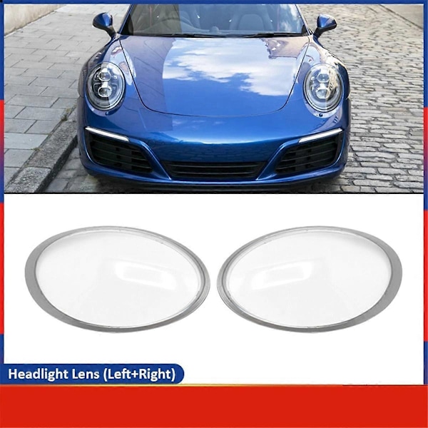 Strålkastarglas Vänster För 991 Targa Transparent Grå