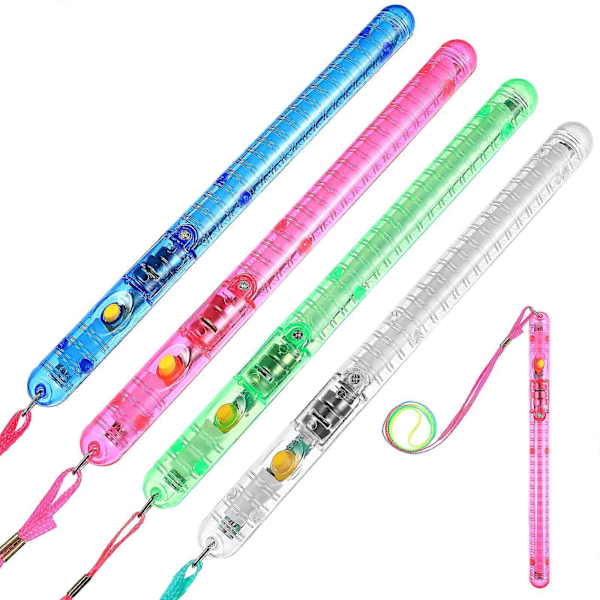 30 st Flerfärgade LED Glow Sticks Fluorescerande Ljusstavar för Konsertfest (Blandade Färger)