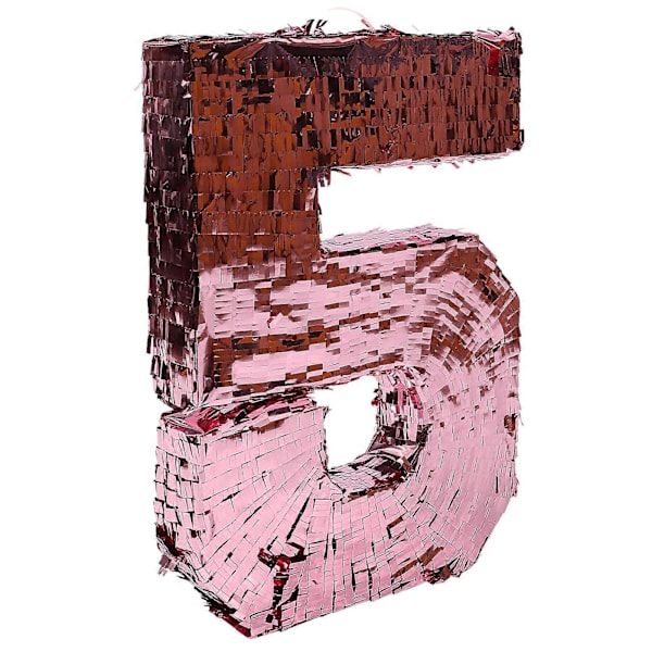Värillinen numero pinjata koriste festivaali juhla paperi pinjata numero 5 muotoinen pinjata syntymäpäivä koriste