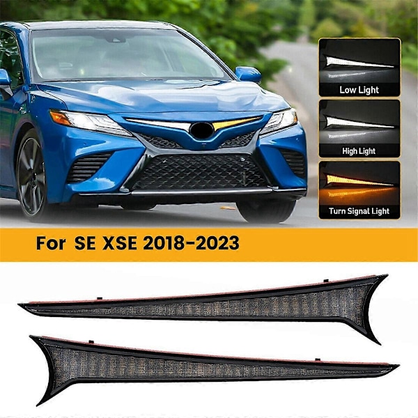 LED-frontgrilllampor för bil DRL Blinkersljus