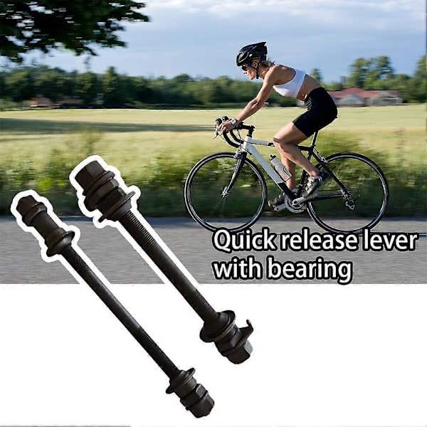Cykelaxel Cykelhjul Fram Bak Snabbkopplingsspak med Lager Mountainbike 1pc 140mm front axle