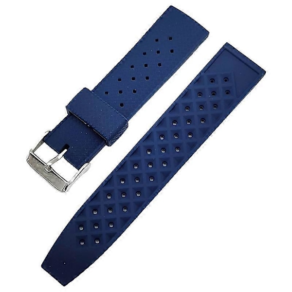 Kellon ranneke vedenpitävä uudelleenkäytettävä säädettävä 22MM/20MM kellon rannekkeen vaihto yhteensopiva Huawei GT2:n kanssa Blue 20 mm