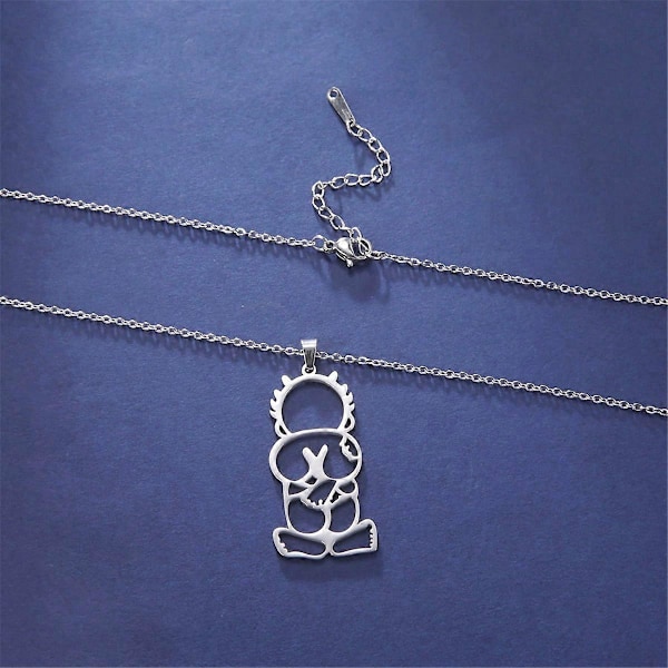 Palestina Pojkes Halsband med Ryggberlock i Stålfärg