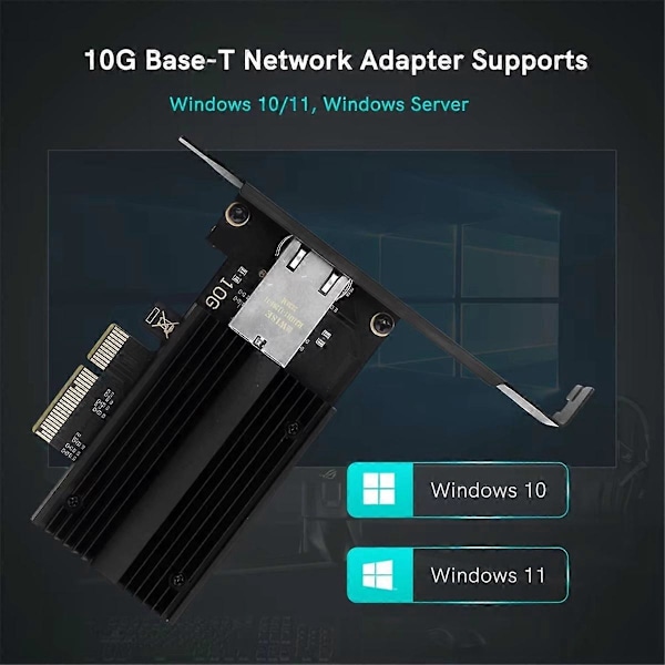 10 Gbps AQC113 PCIE til RJ45 Netværkskort 1G/2.5G/5G/10Gbps RJ45 Interface Ethernet Kablet LAN Adapter til Desktop Win10/11