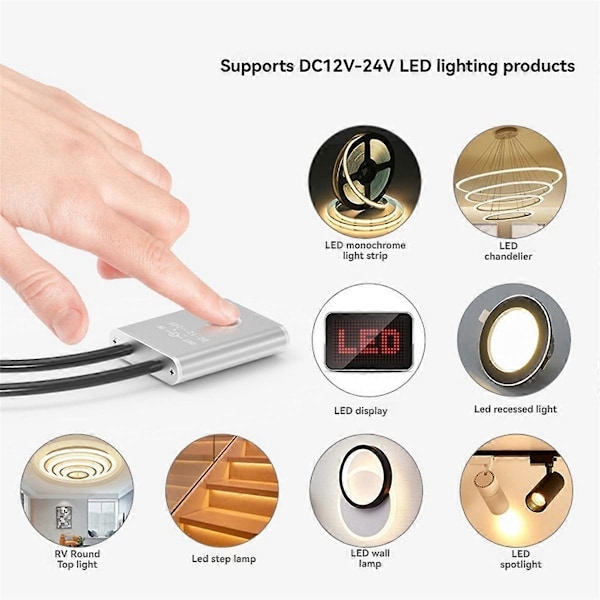 DC 12V 24V Touch Dimmer Switch Touch Dimming Switch Controller