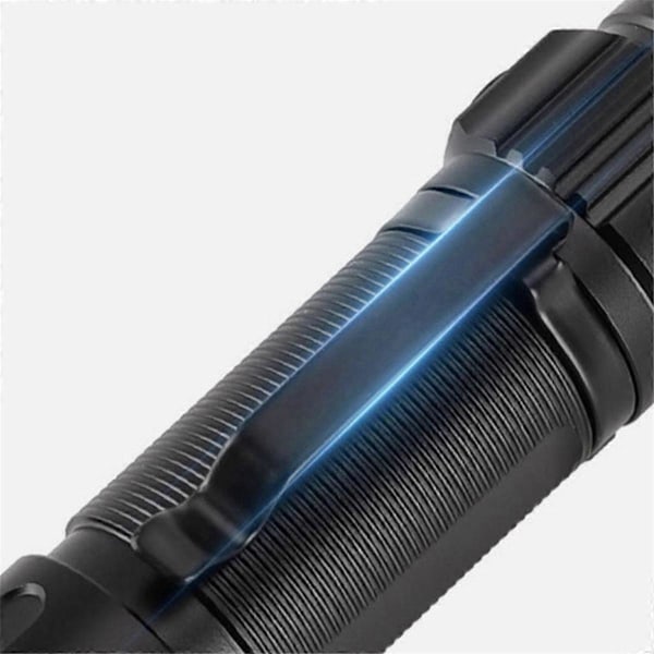 Ficklampa Mini Power Display Starkt Ljus 3LED Ficklampa Svart