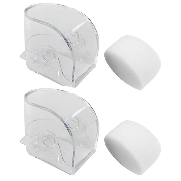 2 st Transparenta Klockboxar Plast Klockdisplay Förvaringsboxar