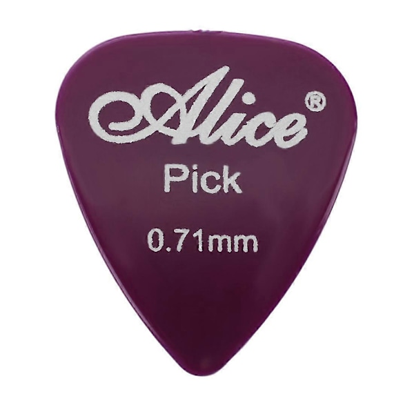 20 st 0,71 mm Släta Nylon Medium Plektrum för El-/Akustisk Gitarr