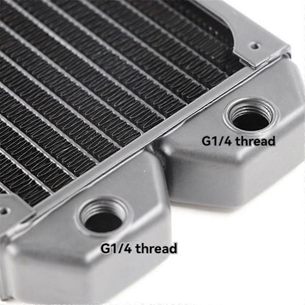 240mm Datorradiator 12 Rör Koppar Vattenkylningskylare