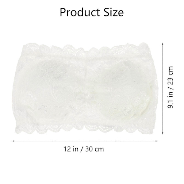 2 kpl Naisten Olkaimettomat Rintaliivit Toppi Camisole Putkitoppi Bandeau Toppi Langattomat Rintaliivit Naisten Pitsi Bandeau Rintaliivit