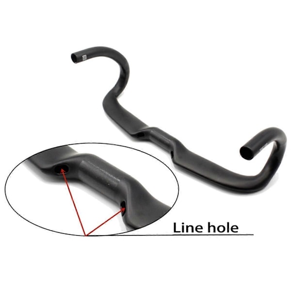Carbon Fiber Ultralet Racercykelstyr 380mm Mat