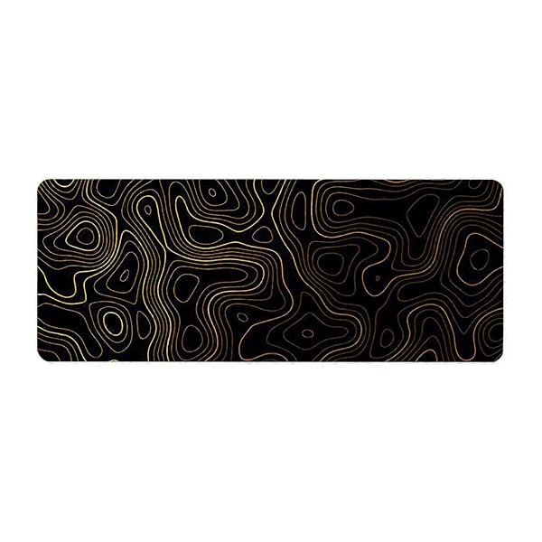 Topografisk Kontur Förlängd Stor Musmatta Dator Tangentbord Musmatta med 2mm Halkfri 30x80cm B