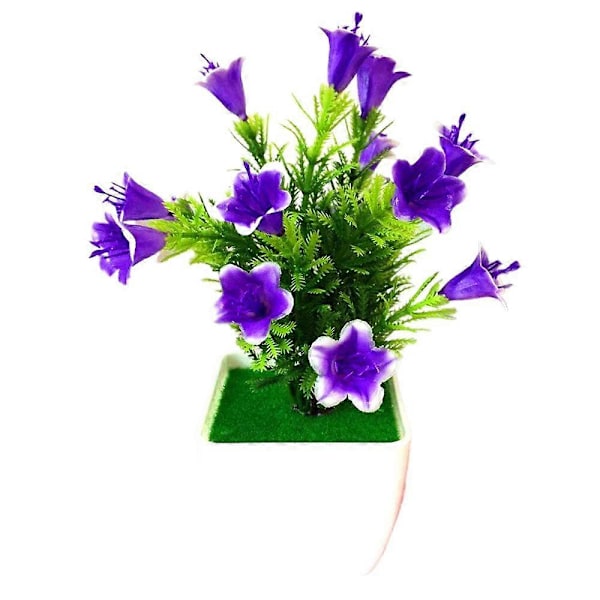 Konstgjorda Falska Krukväxter Hem Kök Kontor Tillfälle Dekor Purple Orchid Lily