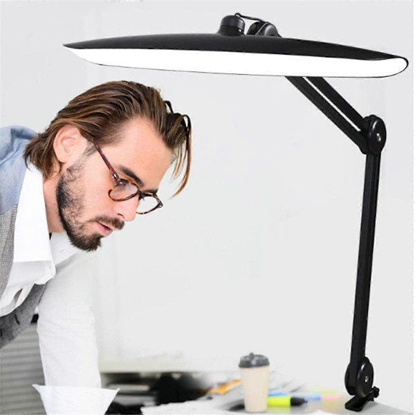 LED-lampa med klämma för hemmakontor Nagelterapeuter vit EU-kontakt
