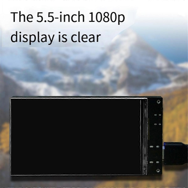 5,5-tums Display Mobil Power 1080P Inbyggt 8000mAh Litiumbatteri