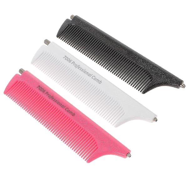 3 stk. Highlight Comb Rat Tail Teasing Comb Tail Comb Fine Tooth Comb Steel Teasing Combs Rat Tooth Comb