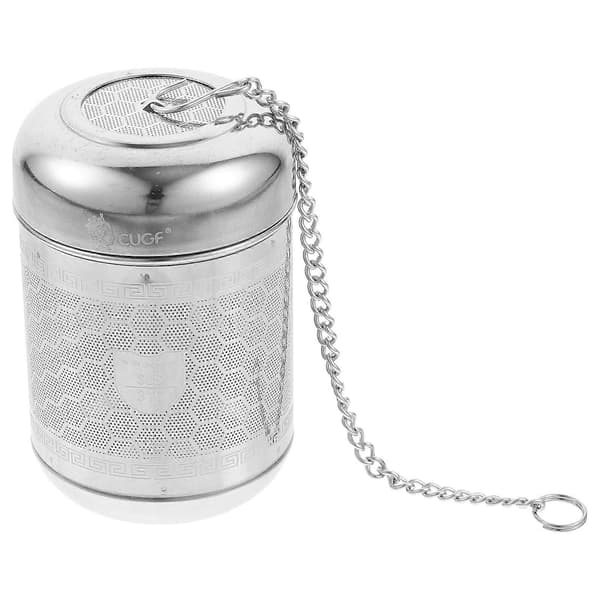 Krydderkule i rustfritt stål Kjøkken Krydderfilter Suppe Krydderfilter Teinfuser Silver 7.5X5X5CM