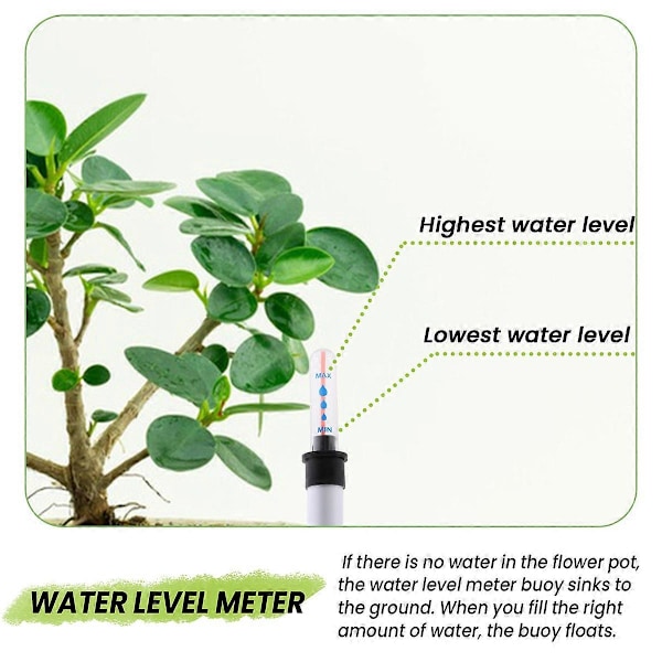 Pakke med 10 jordfugtighedsmålere, 20 cm plantevandstandsindikator