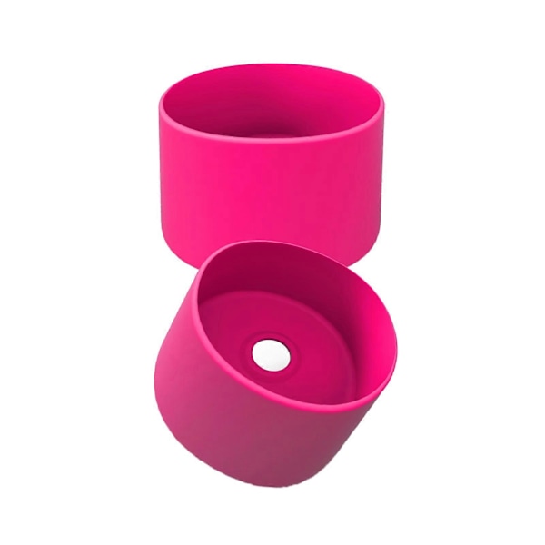 2 st Silikonkoppskydd för Owala Vattenflaska 24oz 32oz Halkskyddande Skyddshylsa för FreeSip Flaskor BPA-Fri Diskmaskinsäker Bottenstötfångare C Pink 32oz