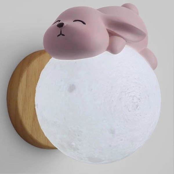 Dimbar Fastmonterad Modern LED Vägglampa Rosa, A