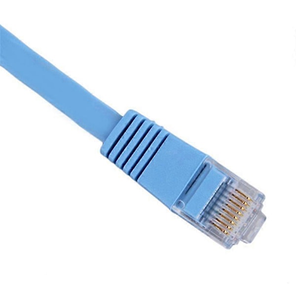 1st RJ45 CAT6 8P8C Platt Ethernet Patch Nätverks Lan Kabel 0.5m Kabel för Dator