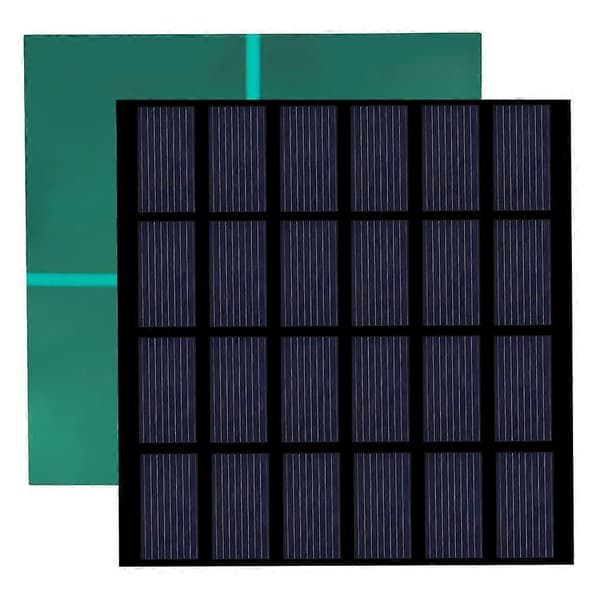 1.  5W 6V Mini Polysilisium Solcellepanel PET Laminert Brett DIY Batterilader for Utendørs