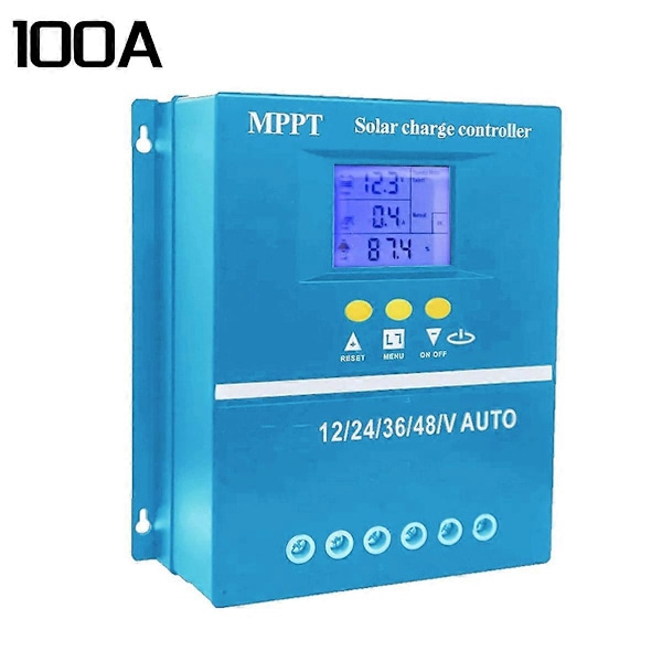 100A MPPT Aurinkolataussäädin 12V 24V 36V 48V Akkusysteemi Auto