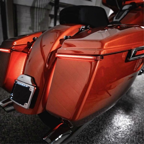 Motorcykel Tracer Bakre Sidoväska LED-Indikator för Röd