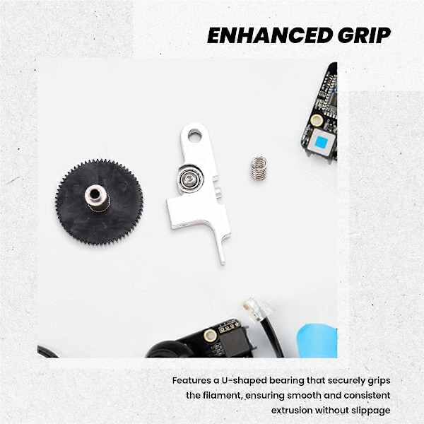 Extruder Idler Arm och Växel för Genius X1 Silver