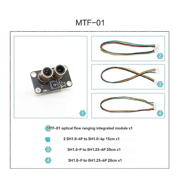 MTF-01 MicoAir Optisk Flödes- & Lidar-sensormodul för PX4