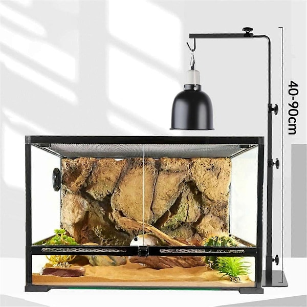 Reptil Lampestand, Justerbar 35-81 cm Varmelampestand